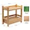 Sorbus 12.5" Bamboo Shelf with Drawer for Multi-Purpose Storage